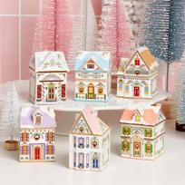 Gifts Cute Holiday Village Spice House Cartoon Mini House Storage Box Desktop Decoration House Village Spice House Jars