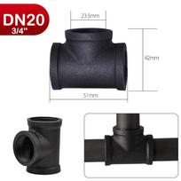Nauji Juodi Vamzdžių Jungiamieji Elementai Kaliojo Ketaus Alkūnė Vamzdžio Jungtis Srieginė 1/2'' 3/4'' 1'' Vamzdžių Priedai 16mm