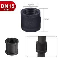 Nauji Juodi Vamzdžių Jungiamieji Elementai Kaliojo Ketaus Alkūnė Vamzdžio Jungtis Srieginė 1/2'' 3/4'' 1'' Vamzdžių Priedai 16mm