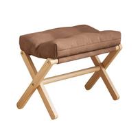 Kompaktiškas dizainas Sulankstomas pėdų suolas Medvilne užpildyta pagalvėlė Batų keitimo kėdutė Biuro pietų pertraukoms style3 brown