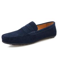 Zomšiniai Vyriški Loafers Itin minkšti mokasinai Batai Vyriški Didesnio dydžio 38-47 Slip On Vyriški Plokščia laisvalaikio avalynė 5 spalvų 42 blue