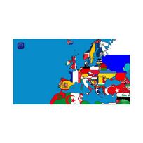 Kelionės reikmenys Vintažiniai Didžiojo karo Europos žemėlapiai Plakatai Sienų menas Paveikslai Biuro Namų dekoras Geografinis įrankis #2-A2-59*42cm blue