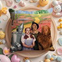 Film The W-Wizard of O-OZ Cushion Cover Home & Car Multi-Scene Pillow Cover - Reversible, Soft & Durable for Daily Use 30X30cm black