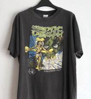VTG 90s Septic Death Band Short Sleeve Cotton Black All Size T-Shirt Unisex T-Shirt L gray