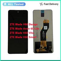 Pilnas LCD ekrano ir skaitmenintuvo surinkimas ZTE Blade V60 Design Axon 60 Lite V60 Vita V60 Smart gray
