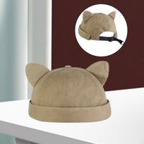 Docker Cap Skullcap Hat Without Brim with Fashionable Design And Adjustable Strap for Friends Adults rožinė raudona spalva