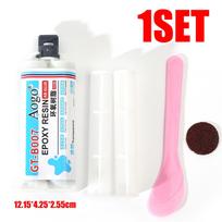Transparent Casting Glue Epoxy Resin AB Glue for Metal Plastic Repair Dry Adhesive Waterproof Gel High Temperature Resistant white