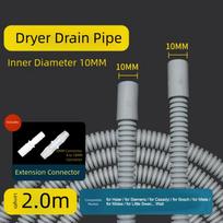 1.5/2M Drainage Pipe For Midea For Haier & For Siemens Dryers 10mm Flexible Tubing Hose For Kitchen Bathroom Sink Pipe yellow