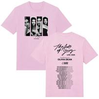 Olivia Dean The Art of Loving LIVE 2026 New Tour Dates T Shirts Y2K Aesthetic Print T Shirt Women Men Fashion Casual Cotton Tops XS rožinė