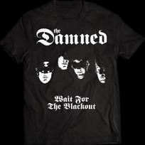 The Damned Rock Band Wait For The Blackout Black TShirt Unisex Tee L white