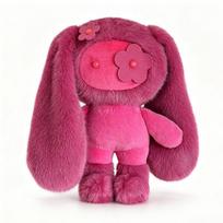 Naujas Mielas Juju Triušio Pliušinis Raktų Pakabukas Gėlėtos Akys Triušio Minkštas Lėlė Kawaii Ilgaausiai Gyvūnai Krepšio Pakabukas Automobilio Raktų Pakabukas Žaislas Dovana pink