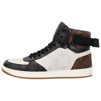 LOUIS VUITTON Rivoli Sneaker Boots 'Patched White Monogram' 1A44VR 42 black