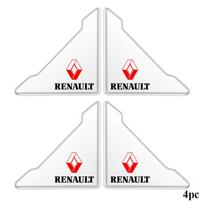2 vnt. Automobilio durų kampų apsaugos lipdukai Automobilio stilius Renault Megane 2 3 4 Twingo Clio Talisman Captur Trafic Scenic 2 white