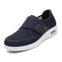 Unisex didelio dydžio medicininiai diabetiniai batai vyrams, patinusioms kojoms, atviri batai, hallux valgus, kauliukas, ortopedija, nykščio išvirtimas, plati 36 mėlyna
