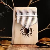 17 Key Premium Wood Kalimba Portable Thumb Piano Mini Finger Musical Instrument for Beginner Kids Adults Holiday Surprise Gift A1 gray