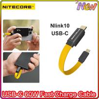 NLink10 USB-C 60W Fast Charge Cable 7CM Short Dual Type-C Cable Magnetic Storage for NITECORE NB10000 Power Bank Phone