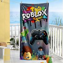 Roblox Beach Towel High Absorbency & Quick-Dry Comfortable Lightweight 70cmx140cm(27x55inch)
