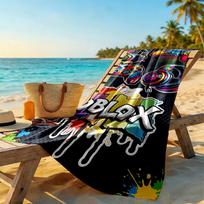 Roblox Beach Towel High Absorbency & Quick-Dry Comfortable Lightweight 80cmx160cm(31x63inch)
