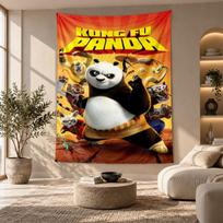 Decorative Tapestry,Kung Fu Panda Printed Wall Art, Lightweight Wall Hanging For Bedroom Background 100cmx150cm