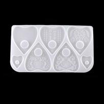 Pendant Game Epoxy Gothic Handmade DIY Clay Tools Ouija Board Planchette Mould Resin Casting Mold Planchette white