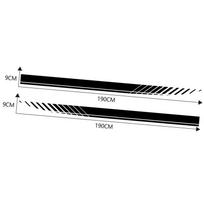 Universal Car Sticker Strip Style Racing Car Body Side Roof Hood Decal for All Cars Decal juoda