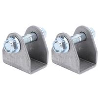 1 Pair Shock Adapter Mount with Screw Enhanced Driving Comfort Shock Mounting Bracket for ATV gray