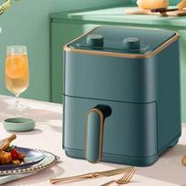 Smart Mechanical Air Fryer with Visible Window, Oil-Free Low-Fat Cooking, All-in-One Electric Oven for Home Use