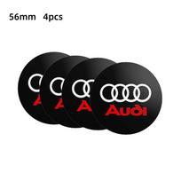 56/60/65/70/75mm Automobilio emblemos Ratų centrinių dangtelių lipdukai Stebulių dangteliai Lipdukas Audi A3 A4 A6 A7 A8 Q3 Q5 Q7 S3 S4 S5 S6 RS3 RS4 Sline