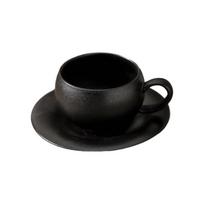 300ml Kavinės Puodelis Keraminis Pieno Puodelis Indai Arbatos Puodelis Restoranas Black with Handle