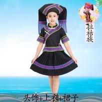 Individual ethnic groups children's clothing Tujia Zhuang Yi Dai Tibetan men and women Mongolian Yao Miao performance clothing 160 black
