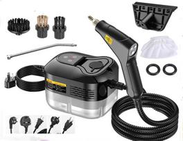 High-Temperature Steam Cleaner Steamer Intelligent Digital Display Kitchen Lampblack Machine Switch Cleaning Machine Household UK&Other juoda