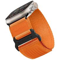 Sportinis dirželis Apple Watch Ultra 2 Juosta 49mm 45mm 44mm 42mm priedai Odinis Nailoninis apyrankė Correa Series 9 7 6 5 4 8 SE 42 44 45 49mm SM oranžinė