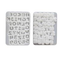 Keycap Letter and Number Silicone Molds For Resin Casting Handmade Keycap Resin Charm Keyboard Decoration Accessories 1 white
