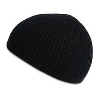 New Solid Color Kufi Cap Breathable Casual Skull Hat Knit Crochet Beanies Cap for Women juoda