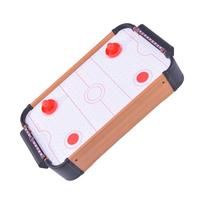 Indoor Playing Game Wood Small Table Air Hockey Game Desktop Air Hockey Board Game for 2 Player Home and Outdoor Game 1 brown