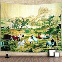 Tapestry hippie Bohemia 200x180 juoda
