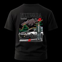Takumi Fujiwara T-Shirt - Initial D Project D AE86 Tee, JDM Manga Streetwear Gift, Preshrunk Cotton Drift Car Shirt, Drift Culture Tee M black