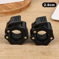 25/28Mm Heavy Duty Barbell Clips Collar Quick Release Locking Clamps Fixing Nut Clips For Weightlifting Fitness Accessories brown