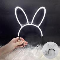 Kostiumų Cosplay Galvos Juostos Angelas Halo Neoninė Šviesa Šviečianti Galvos Juosta Švytėjimas Naktį black