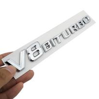 3D ABS Automobilio Lipdukas V12 V8 BITURBO Logotipo Emblema Ženklelis Galinė Šoninė Automobilio Stiliaus Lipdukas Benz AMG BMW VW Mazda Chevrolet Skoda lu2