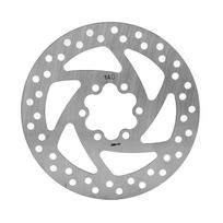 140mm Brake Disc Caliper Kit 6‑Hole Aluminum Alloy Wear Resistance for Electric Scooter gray