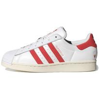 adidas Womens Superstar 'Valentine's Day 2024' (women's sizes) Cloud White / Bright Red / Wonder Clay Skateboard Shoes IG5958 38⅔ white