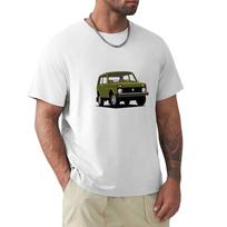 Lada Niva TShirt Relaxed Casual Short Sleeve Tee XL white
