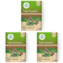 A TATA Product - Organic India Tulsi Mulethi - 25 Tea Bags, Rich in Antioxidants, Eases Cough & Cold Symptoms, Stress Relieving, Boosts Immunity beige