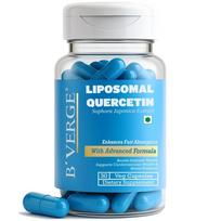 B'VERGE Liposomal Quercetin 100mg – Premium Antioxidant Support for Respiratory, Heart & Joint Health – Vegan, Non-GMO Capsules – 30 Capsules (Mi