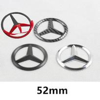 52/57mm ABS Naujo automobilio vairo emblemos lipduko priedai Mercedes Benz AMG GLC CLA GLK W166 W203 W206 W246 W176 W177 W205 Bright Black gray