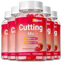 Buporai Cutting Mix Gummies 100 Count - Berberine HCl, Yerba Mate, Chromium & Ginger, Metabolism & Digestive Support 100*5