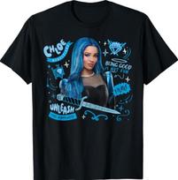 Disney Descendants: Wicked Wonderland Chloe Charming Fierce T-Shirt XL blue