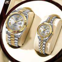 NIBOSI Luxury Women's Watch Ladies Watches with Date Female Watch for Small Wrist Gold Stainless Steel Girls' Watches for Women Yes beige