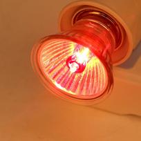 1Pc UVA UVB Reptile Heating Light Bulb Snake Pet Infrared Ray Sunlight Lamp(25W) red
